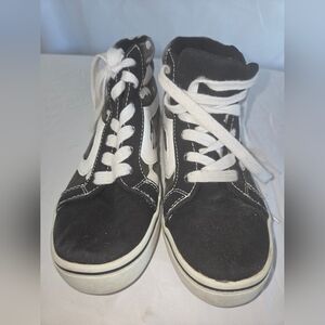 Wonder Nation Black and White Camo Style Kids Sneakers